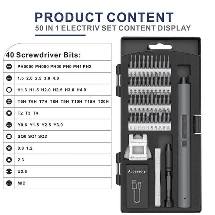 Electric Power Screwdriver Portable Rechargeable Lithium Precision Screw Driver