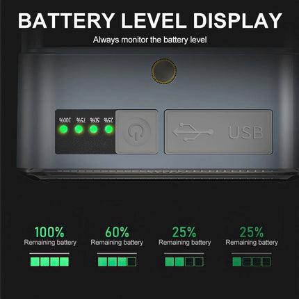 Portable Magnetic Solar Camping LED Lamp Rechargeable Tent Light Outdoor Hiking