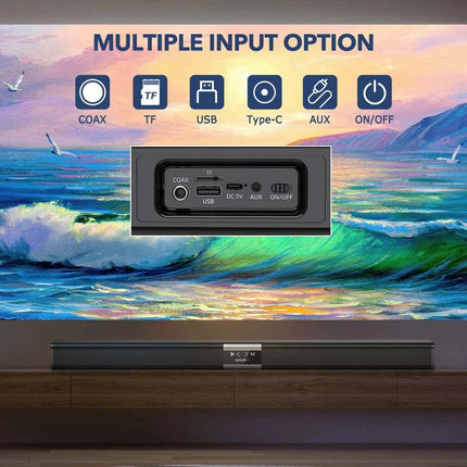 32 inch Wireless Bluetooth Sound Bar Speaker TV Home Theater Subwoofer Soundbar