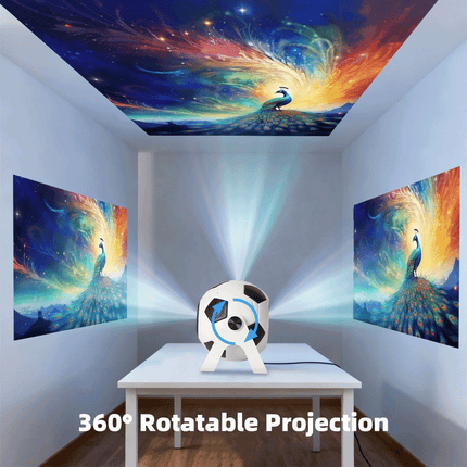 Mini Portable LED Projector For Android 11 Bluetooth Theater 4K Electronic Focus