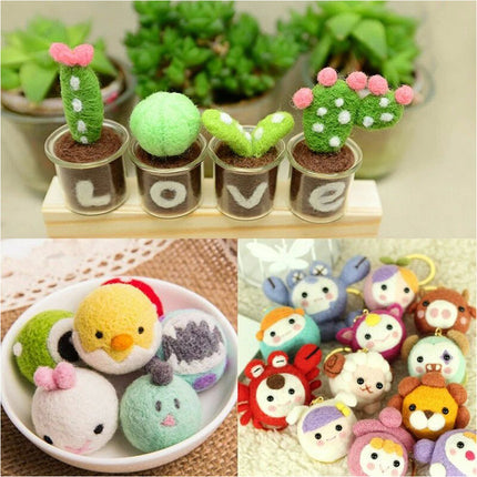 25Color Needle Felting Kit Multi Colour Mat for DIY Craft Art Projects Starter Set