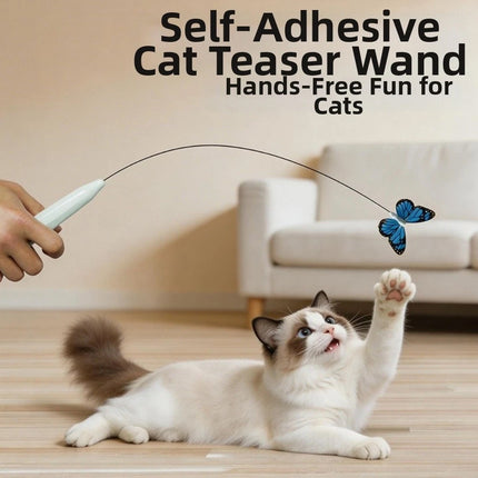 360° Rotation Automatic Cat Teaser Electric Butterfly Cat Toy Indoor    （Green）