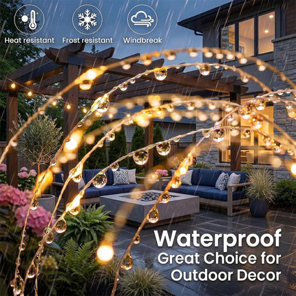 2Pack Solar Powered Garden Outdoor Lights Firework Yard Pathway Christmas Lights Warm