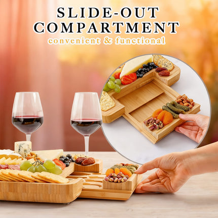 Bamboo Cheese Board & Knife Set - Image 10