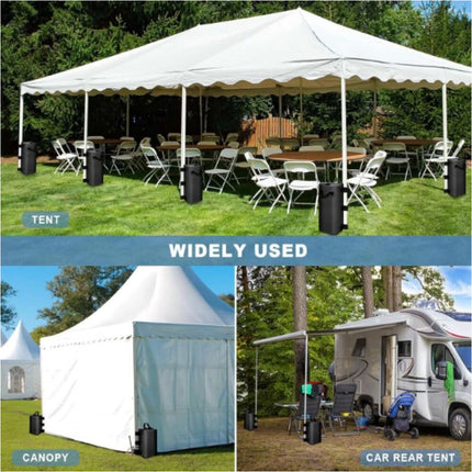 1Pcs Black Fillable Water Weight Bag Portable Gazebo Tent Weights Tent Water Bag Fishing