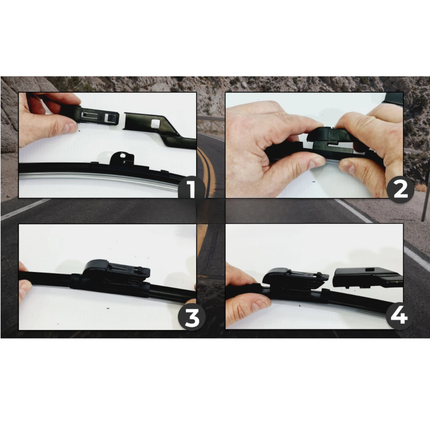 Aero Wiper Blades for Tesla Model Y 2021 - 2024 Front Pair 26" + 20" Replacement