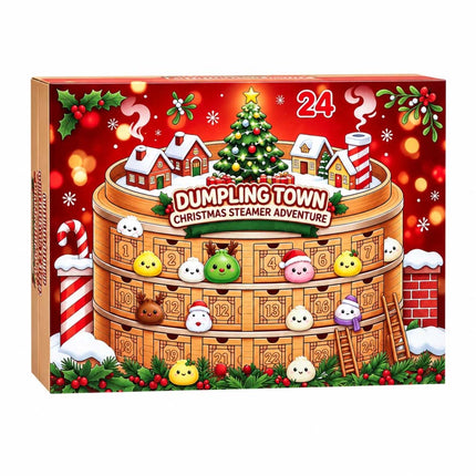 2026 Christmas Squi-shy Advent Calendar 24 Days Dumpling Toys Adult Xmas Gift