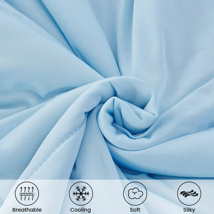 Cooling Comforter Soft Breathable Blanket, Cool Touch Fabric Quilt for Hot Sleepers