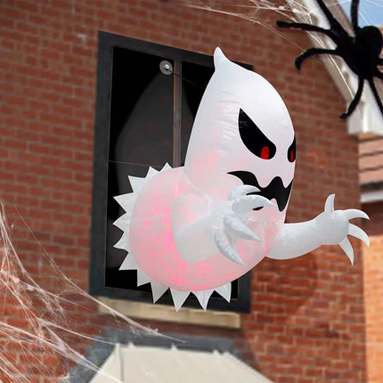 LED Light Halloween Inflatables Blow Up Ghost with Indoor/Outdoor Yard Decor