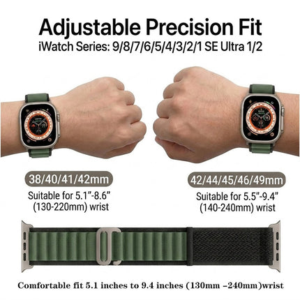 For Apple Watch iWatch Band Strap 9 8 7 6 SE 46mm 42mm 44mm SE Ultra Nylon Alpine