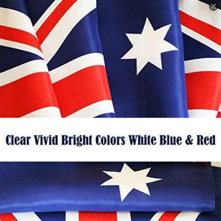 2Pcs Large Australian Aussie Flag Australia Anzac Day Oz Heavy Duty Outdoor 90x150cm