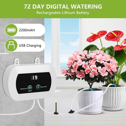 Automatic Drip Irrigation System Plant Controller Self Watering Git Garden