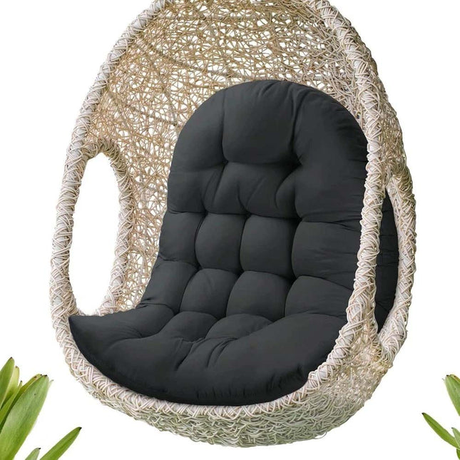 Outdoor Hammock Hanging Egg Chair Cushion Sofa Swing Seat Cushion Padded Pad Black