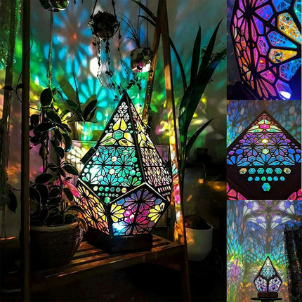 3D Bohemian Light Polar Star Large Floor Lamp Colorful Projection Night Lamp AU