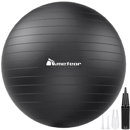 Black Swiss Ball Yoga Ball Birth Ball Exercise Ball Pilates Gym 75cm
