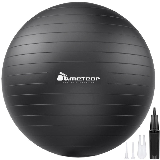 Black Swiss Ball Yoga Ball Birth Ball Exercise Ball Pilates Gym 75cm