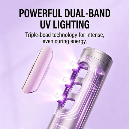 2-in-1 Electric Nail Drill & UV Curing Lamp Nail Polishing Grinder and Gel Drying Tool