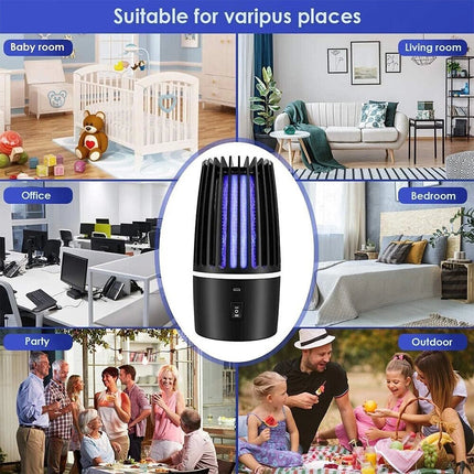 Electric Bug Zapper Rechargeable UV Light Mosquito Insect Trap