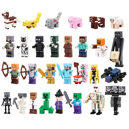 24 Days Christmas Mine craft Countdown Advent Calendar Toy Surprise Xmas Gift