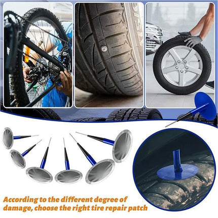 24x Auto Tyre Plug Patch Auto Car Tire Puncture Repair Kit Wired Mushroom 36mm