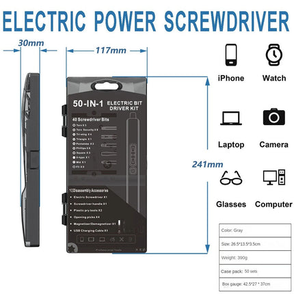 Electric Power Screwdriver Portable Rechargeable Lithium Precision Screw Driver