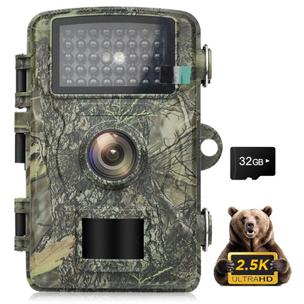 Hunting Trail Camera Wildlife Game 24MP 1440P Night Vision Outdoor Security Cam