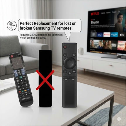 2 Pack Universal Remote Control for Samsung smart LED QLED U R LCD 4K 8K 3D TV