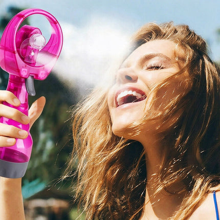 Portable Hand Held Water Spray Misting Fan Travel Mini