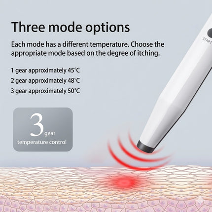 Rechargeable Mosquito Bite Relief Pen Physical Itch Soother for Insect Sting Bite Itching Pen