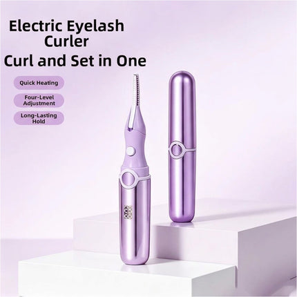 Fast Heating Electric Eyelash Curler Eyelash Curling Device Women Purple