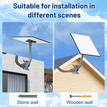 Starlink Gen3 Roof Wall Pole Mounting Kit, Compatible with Standard Satellite Dish
