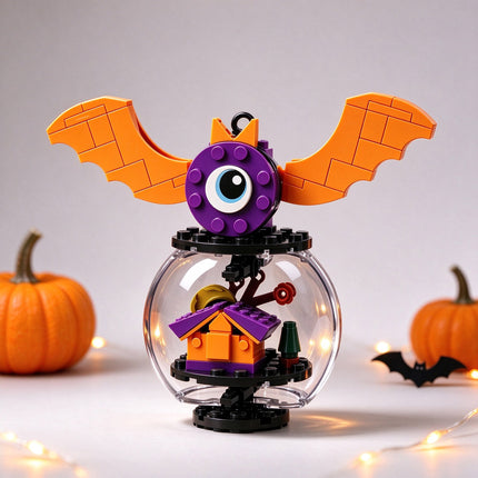 Halloween Building Blocks Ornament Glass Ball Pendant DIY Assembly Decoration Set