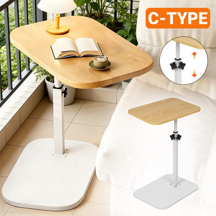 Laptop Stand Adjustable Height Side Table C Shape Sofa Bed Desk Portable Office