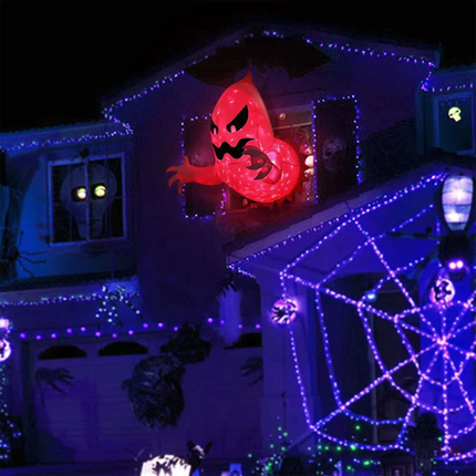 LED Light Halloween Inflatables Blow Up Ghost with Indoor/Outdoor Yard Decor