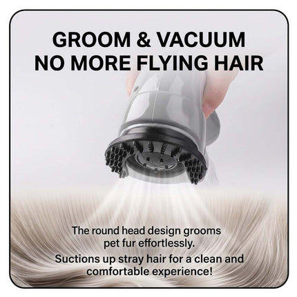 Electric Pet Hair Remover Grooming Brush Vacuum Cleaner for Dog Cat Trimmer Comb