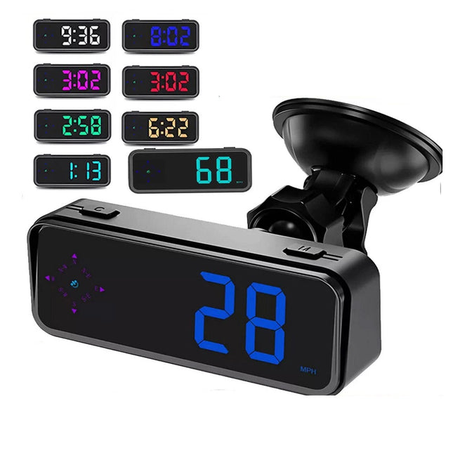 Mini LED Digital Speedometer  Car HUD Head Up Display MPH/KMH Universal