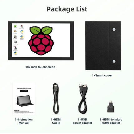 Mini 7inch Touch Screen Monitor Mini Second Computer HDMI Gaming Display Monitor