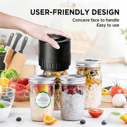 Electric Mason Jar Vacuum Sealer Kit For Wide Mouth And Regular Mouth Mason Jars
