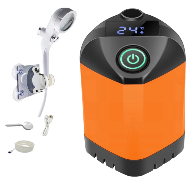 Portable Shower Camping Shower Outdoor Camp Electric Rechargeable Shower Pump