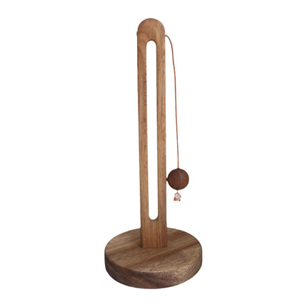 Kitchen Roll Paper Towel Holder Stand Wooden Roll Paper Storage Rack Non-Slip