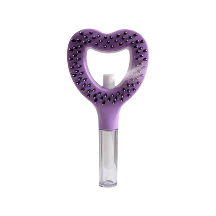 2-in-1 Heart-shaped Spray Hair Comb Scalp Massage Comb For Easy Hair Care