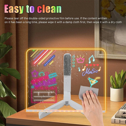 Illuminated Acrylic LED Writing and Message Board Christmas Gift