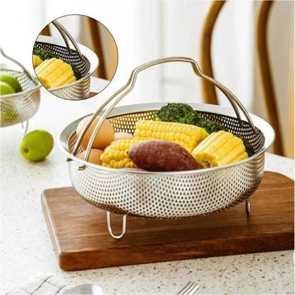 22CM Stainless Steel Vegetable Steamer Basket For Instant Pot Insert Steamer Basket