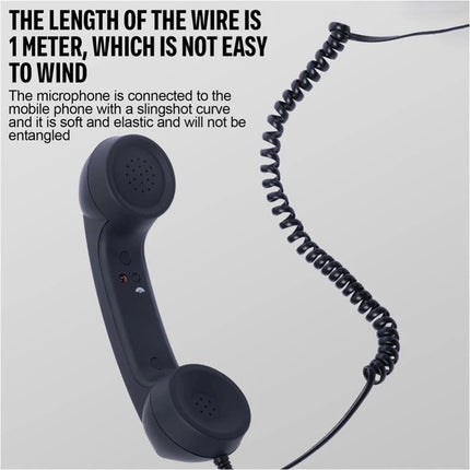 1Pcs Type C Retro Telephone Handset Phone Receiver for Type C Smartphones