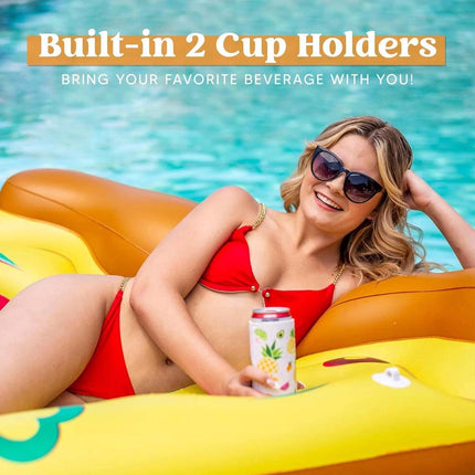 Giant Inflatable Float Pizza 180 x 150CM PVC Pool Floating Raft Water Float