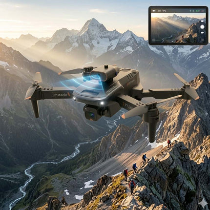 8K Camera Drone with 3 Batteries 5G WiFi FPV Foldable RC Quadcopter Brushless