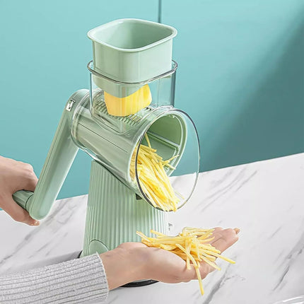 5 in 1 Rotary Cheese Grater Vegetable Handheld Fruit Vegetable Slicer Shredder
