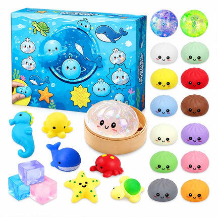 Fidget Mystery Dumpling Advent Calendar Adults Christmas Gift 24 Days Dumpling Toys Countdown B