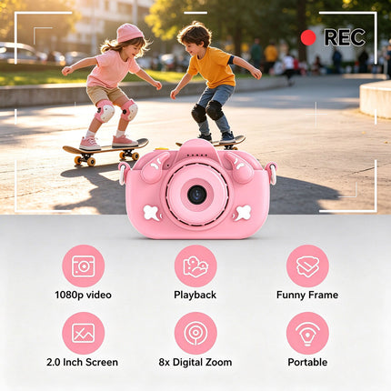 Digital Camera 1080P HD Video Camera with 32G SD Card Birthday Gifts