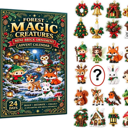 Forest Magic Creatures Ornament Advent Calendar